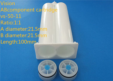 vs-50-11 1: 1 dwuskładnikowa epoksydowa AB kasety podwójnej długości wkładki plastikowej epoksydowa AB 21.5mm
