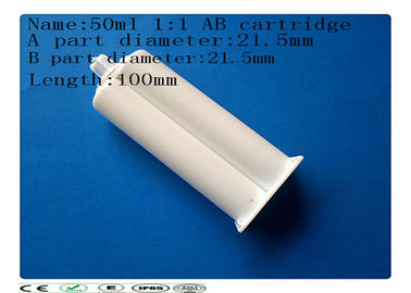 Materiał PP 50ml (1: 1) Epoxy dispenising Dwuskładnikowy pusty pojemnik z klejem