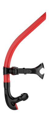 Dorosły Black and Red PU Basen Snorkle z Silikonowy Ustnik do szkolenia Swimmer