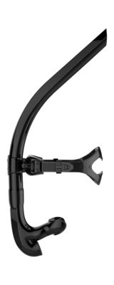 Dorosły Black and Red PU Basen Snorkle z Silikonowy Ustnik do szkolenia Swimmer