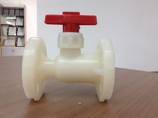 Pasek PN10 PP-GF plastikowa Zawór kulowy z kołnierzem, 1/2 &quot;do 12&quot; DIN, ANSI, JIS połączenia kołnierza