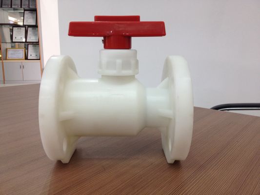 PP / FRPP kołnierzowe Zawór kulowy klamek 1 &quot;(D32mm) ~ 3&quot; (D90mm) Plastikowy Zawór kulowy