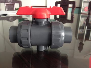 CPVC kołnierz Zawór kulowy klamek 1-1 / 4 &quot;(D40mm) ~ 5&quot; (D140mm) Plastikowy zawór kulowy